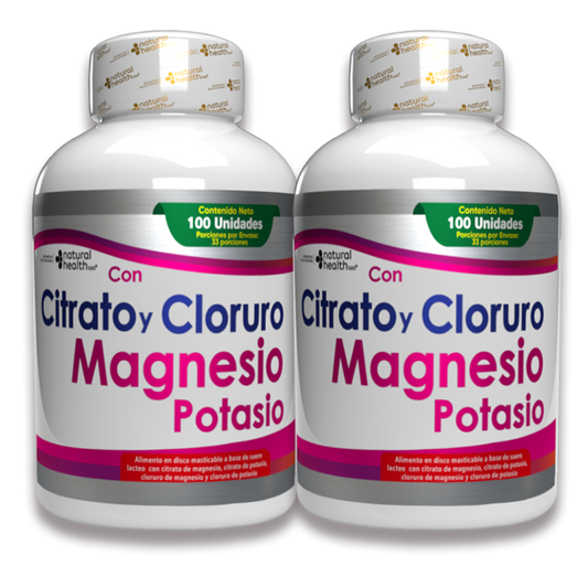 Magnesio + Potasio 4 en 1 – Energía, Corazón y Huesos Fuertes.